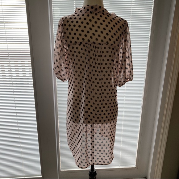 🌸5/$25🌸 03 Everly Size L Polka Dot Tunic Blouse - Picture 3 of 5